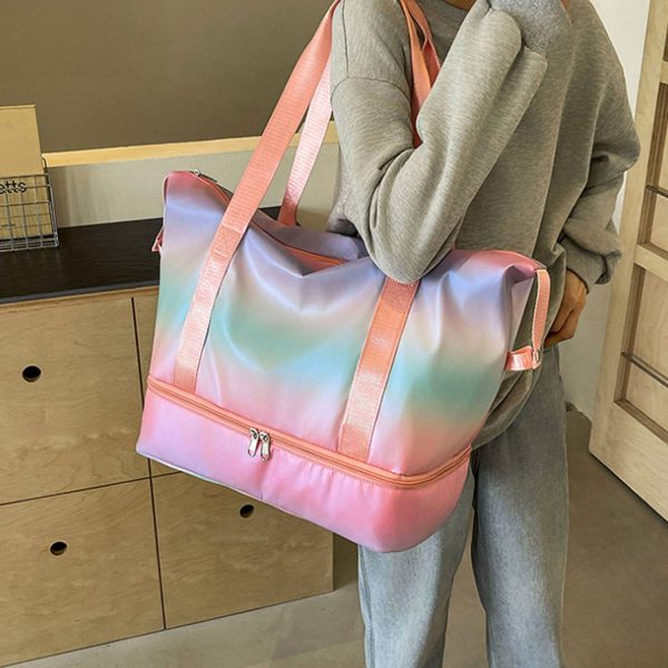 Lightweight Oxford Gym Tote Bag w/ Large Capacity