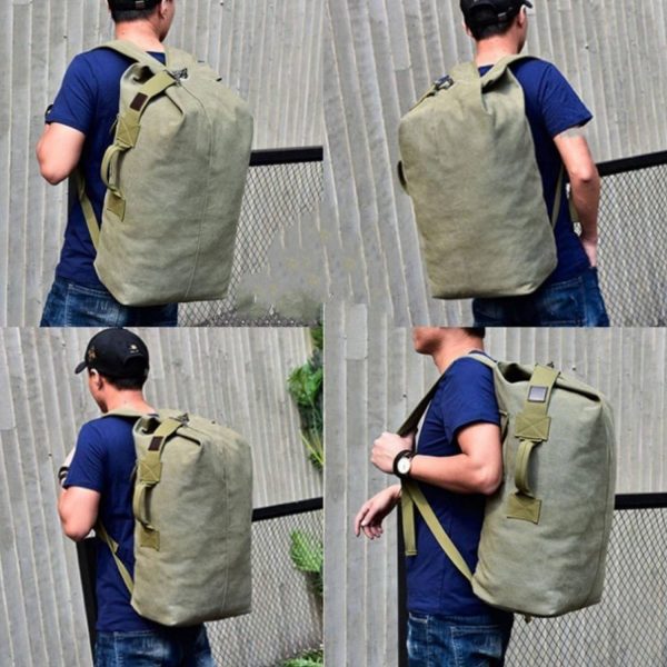 Multifunction Large Capacity Canvas Hiking Backpack