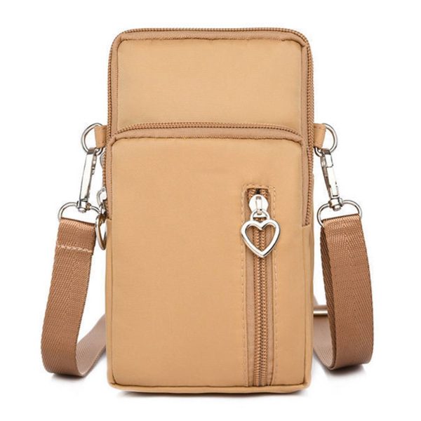 Mini Nylon Crossbody Phone Bag w/ Earbud Port