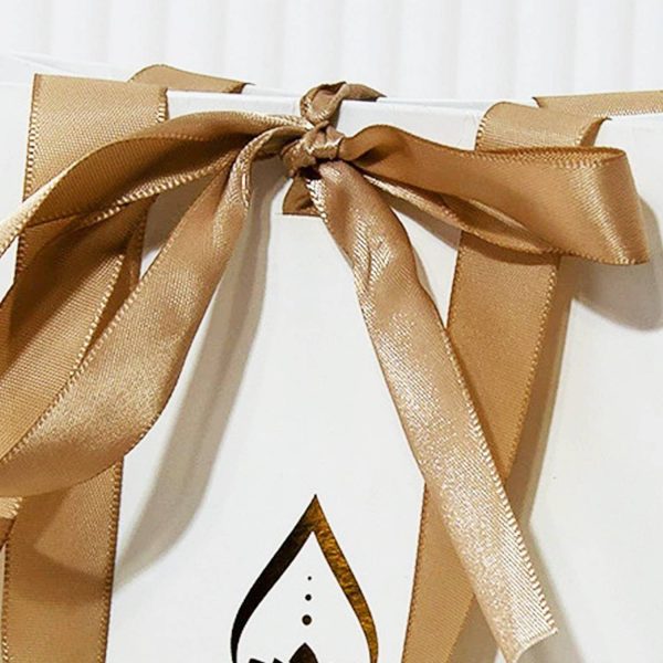 Gift Paper Shopping Bag W/ Bow Ribbon