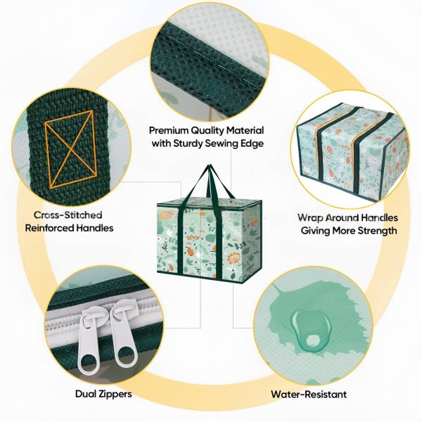 30L Large Capacity Reusable Oxford Insulated Cooler Bag