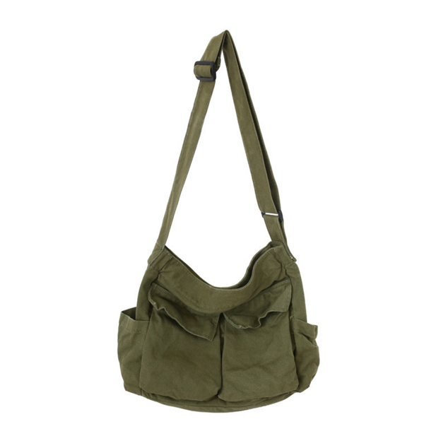 Large Capacity Casual Water Resistant Canvas Crossbody Bag