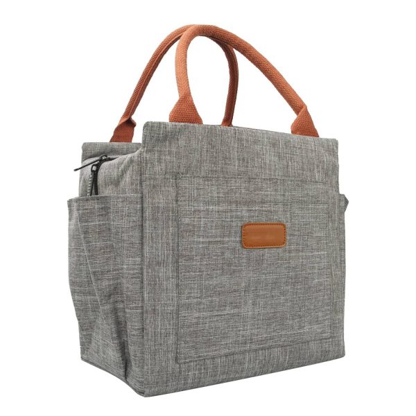 10L Leakproof Oxford Insulated Cooler Lunch Bag w/ Pockets