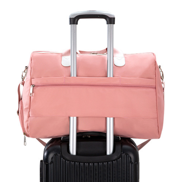 Large Capacity Nylon Duffel Bag w/ Shoe Compartment