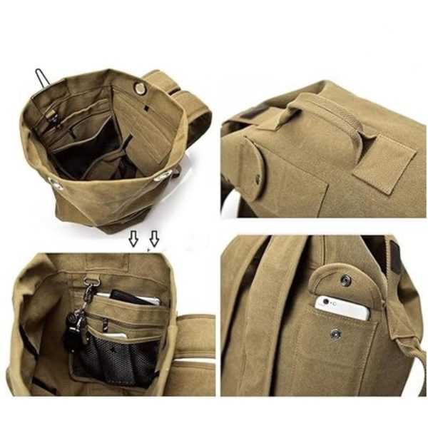 Multifunction Large Capacity Canvas Hiking Backpack