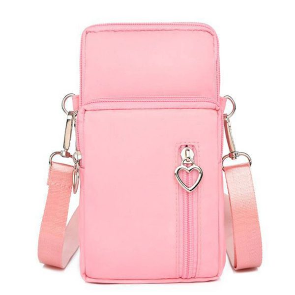 Mini Nylon Crossbody Phone Bag w/ Earbud Port