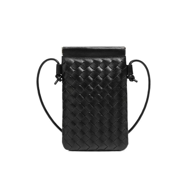 Compact PU Leather Crossbody Phone Bag w/ Adjustable Strap