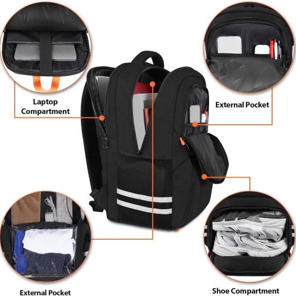 Polyester Waterproof Backpack w/ Shoe Compartment