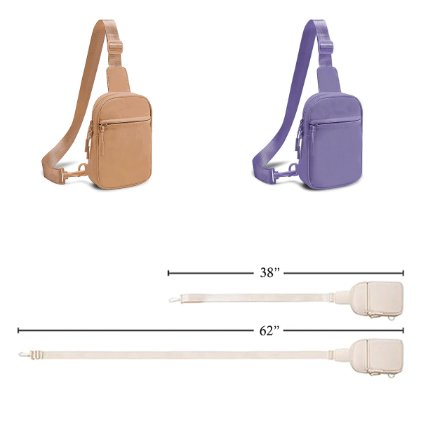 Nylon Unisex Design Waterproof Crossbody Sling Bag