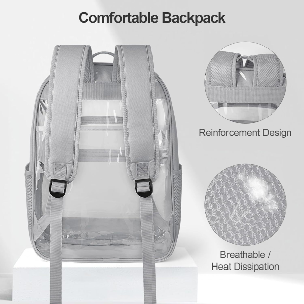Large Capacity PVC Transparent Backpack
