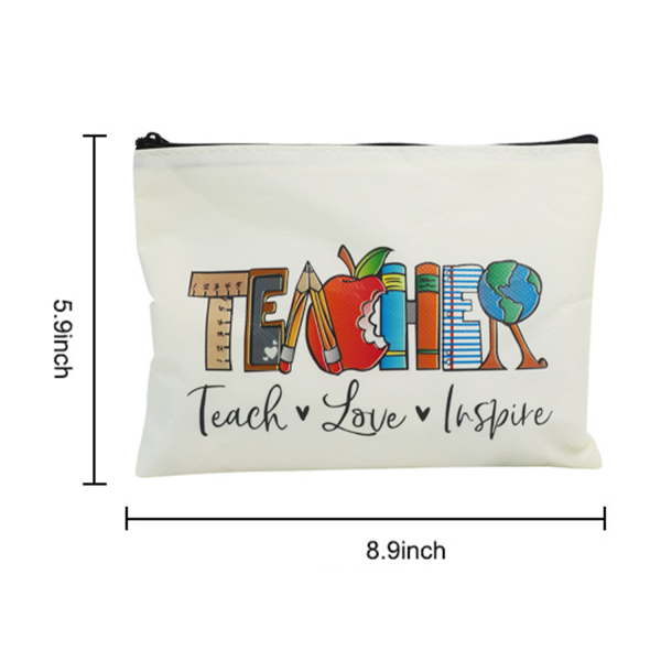 Non-woven Fabric Waterproof Zipper Makeup Bag