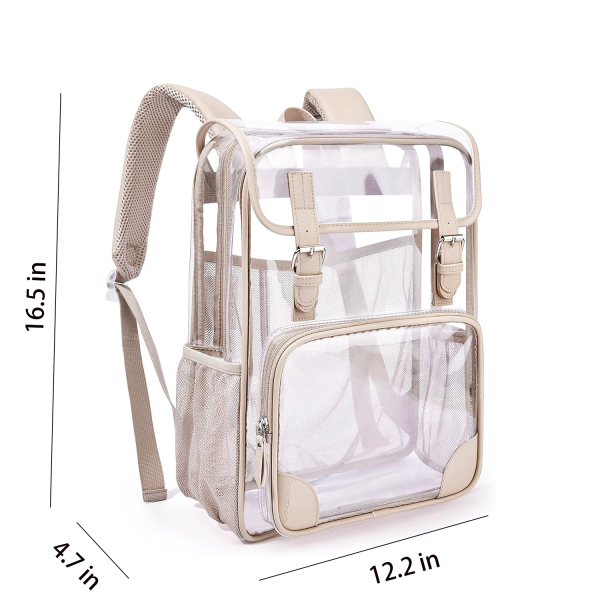 Large Capacity Heavy Duty PVC Clear Backpack