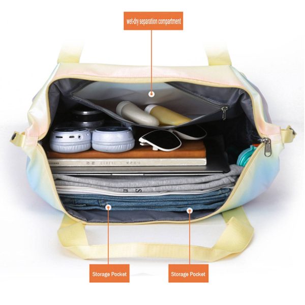 Lightweight Oxford Gym Tote Bag w/ Large Capacity