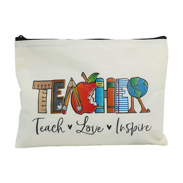 Non-woven Fabric Waterproof Zipper Makeup Bag