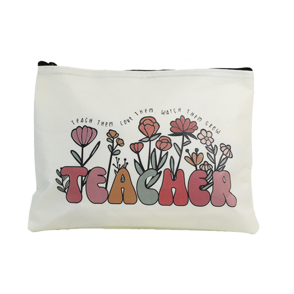 Non-woven Fabric Waterproof Zipper Makeup Bag