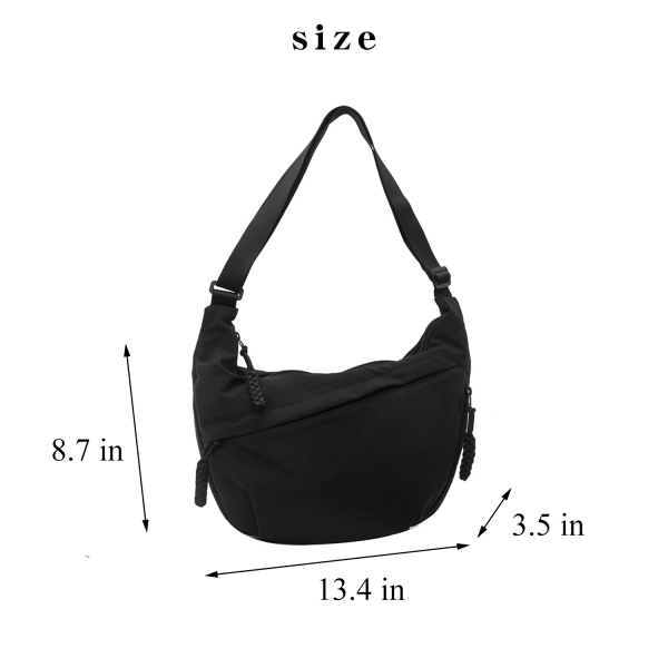 Large Capacity Nylon Crossbody Shoulder Bag