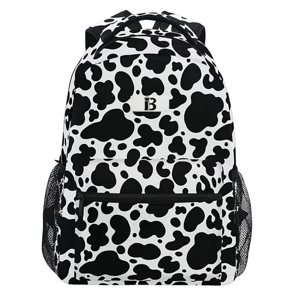 Cow Print Large Capacity Lightweight Oxford Backpack