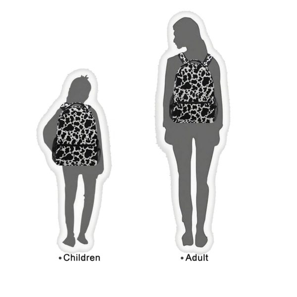 Cow Print Large Capacity Lightweight Oxford Backpack