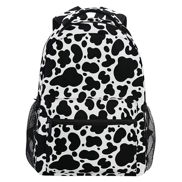 Cow Print Large Capacity Lightweight Oxford Backpack