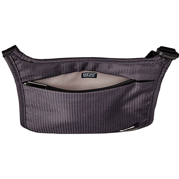 Anti-Theft Rfid Blocking Id Card Pouch Nylon Crossbody Bag