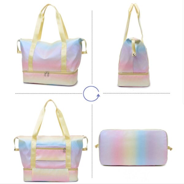 Lightweight Oxford Gym Tote Bag w/ Large Capacity