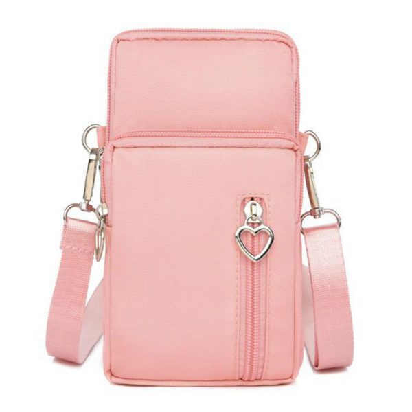 Mini Nylon Crossbody Phone Bag w/ Earbud Port