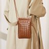 Compact PU Leather Crossbody Phone Bag w/ Adjustable Strap