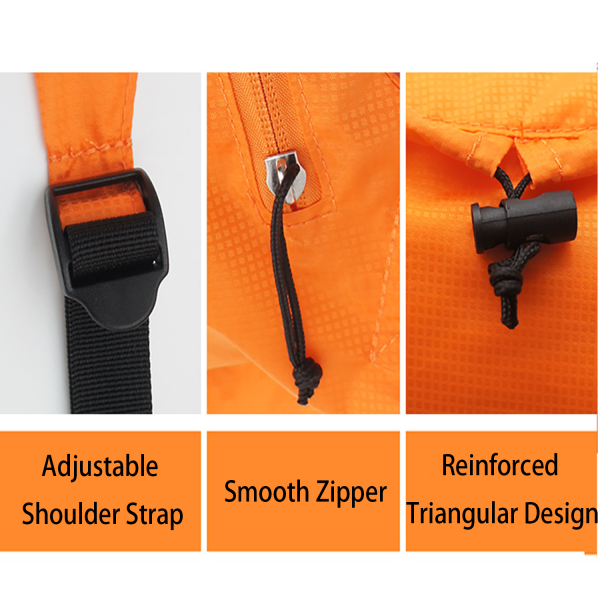 Outdoor Nylon Waterproof Folding Backpack