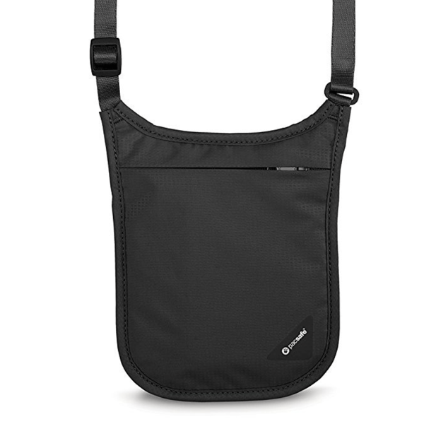 Anti-Theft Rfid Blocking Id Card Pouch Nylon Crossbody Bag