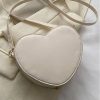 PU Straw Heart-shaped Bag
