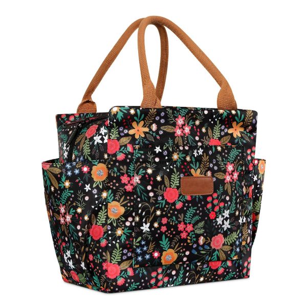 10L Leakproof Oxford Insulated Cooler Lunch Bag w/ Pockets