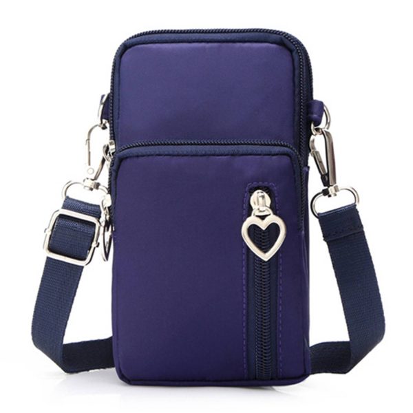 Mini Nylon Crossbody Phone Bag w/ Earbud Port