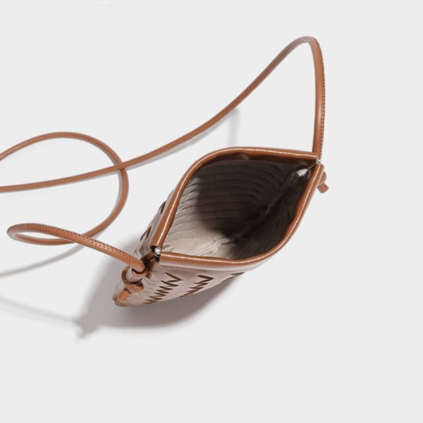 Compact PU Leather Crossbody Phone Bag w/ Adjustable Strap