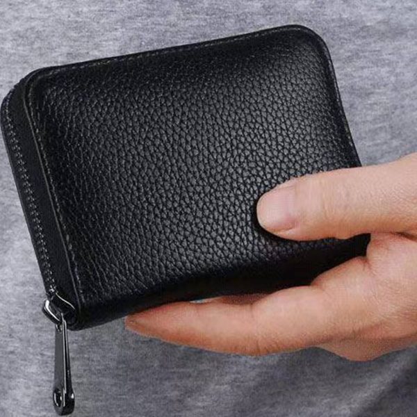 PU Anti Theft Wallet Card Case