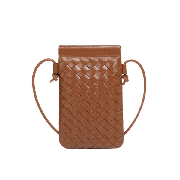 Compact PU Leather Crossbody Phone Bag w/ Adjustable Strap