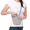 Anti-Theft Rfid Blocking Id Card Pouch Nylon Crossbody Bag