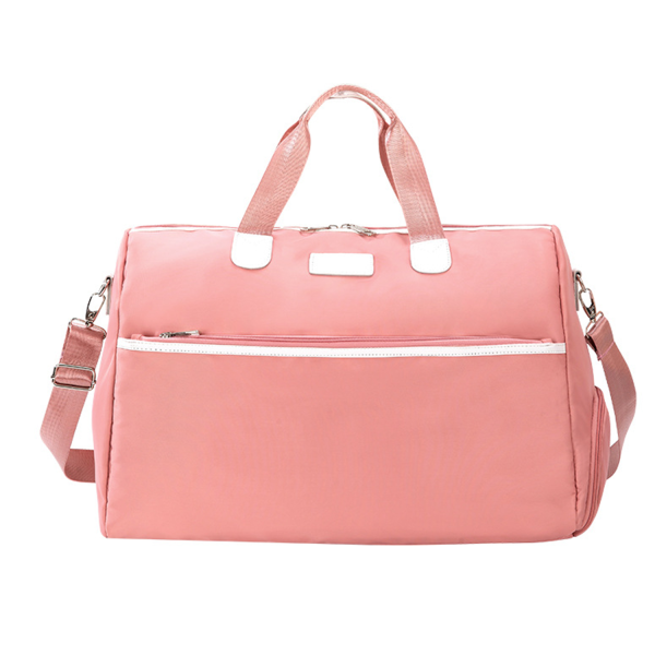 Large Capacity Nylon Duffel Bag w/ Shoe Compartment