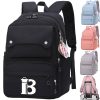 Waterproof Polyester Student Backpack w/ Pendant