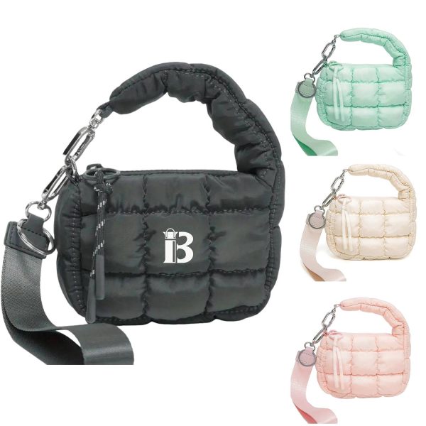 Nylon Quilted Puffer Handbag
