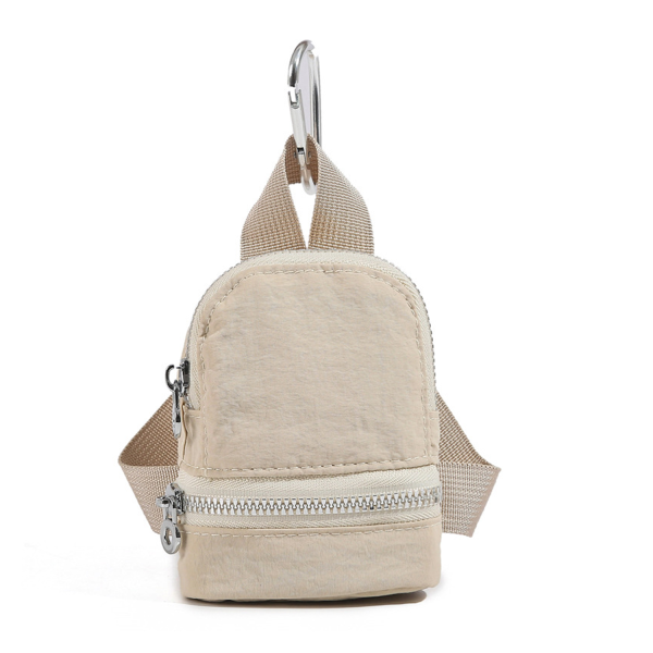 Mini Polyester Backpack Pendant Keychain Coin Purse