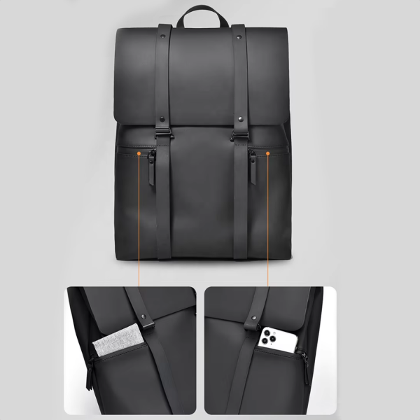 PU Leather Waterproof Laptop Backpack