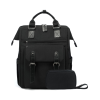 Large Capacity Polyester Laptop Backpack w/ Pouch