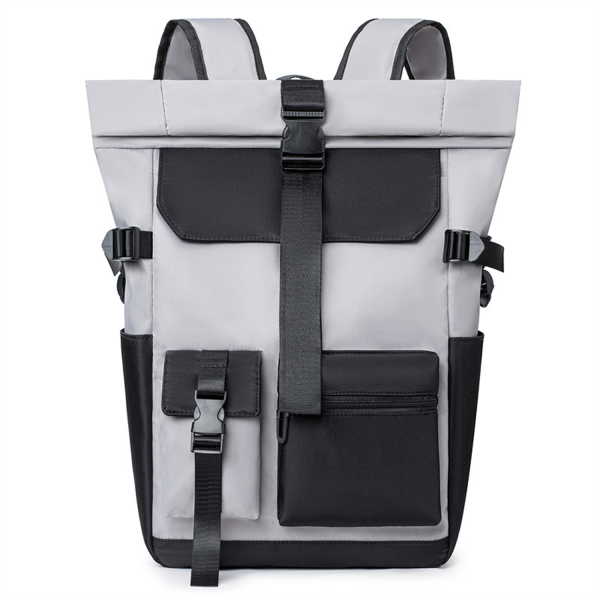 Oxford Roll Top Laptop Backpack
