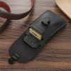 PU Leather Vertical Phone Waist Bag w/ Carabiner