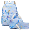3 Pcs Polyester Water-Resistant School Backpack Set
