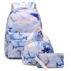 3 Pcs Polyester Water-Resistant School Backpack Set