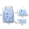 3 Pcs Polyester Water-Resistant School Backpack Set