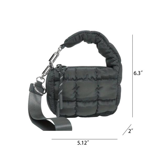 Nylon Quilted Puffer Handbag