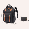 Large Capacity Polyester Laptop Backpack w/ Pouch