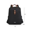 Travel PU Leather Laptop Backpack